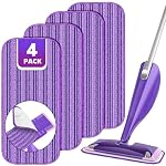 Reusable Mop Pad for Swiffer WetJet: 4PCS Pad Refills for Wet Jet Spray Mop