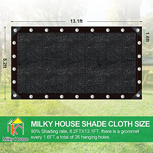 Sun Shade Cloth For Plants, Shade Cloth With Grommet, 13Ftx8Ft Garden Shade Cloth For Greenhouse Plants Patio Lawn, Privacy Protective Shade Net For Outdoor Backyard Mesh Tarp Deck Sunblock Shade Mesh #TOP3