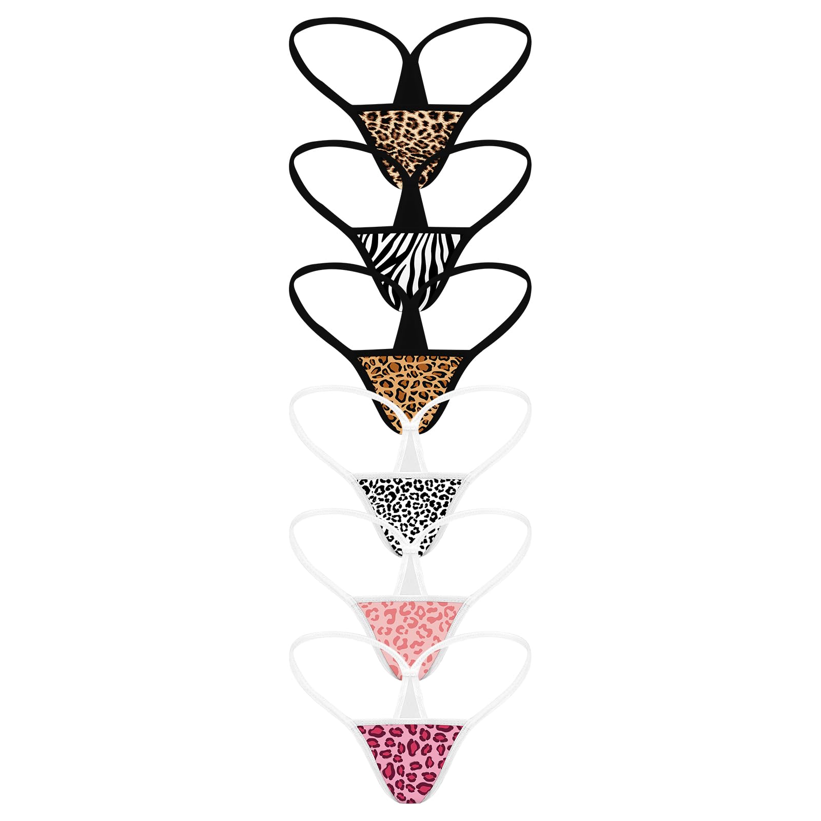 ETAOLINE Women's Low Rise Micro Back G-string Tiny Thong Panty