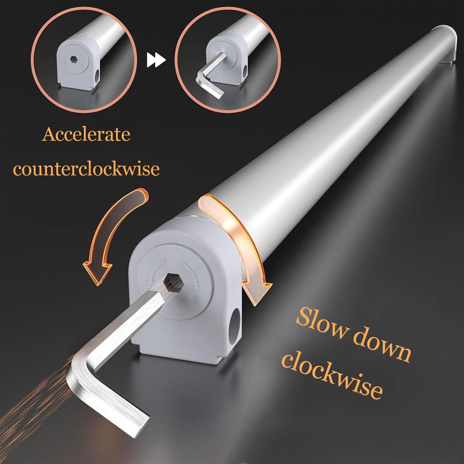 Pneumatischer Soft-Close-Schiebetürstopper für Terrassen, Balkone, Küchen und Badezimmer (50-79,8 kg) - leise und einfach zu installieren