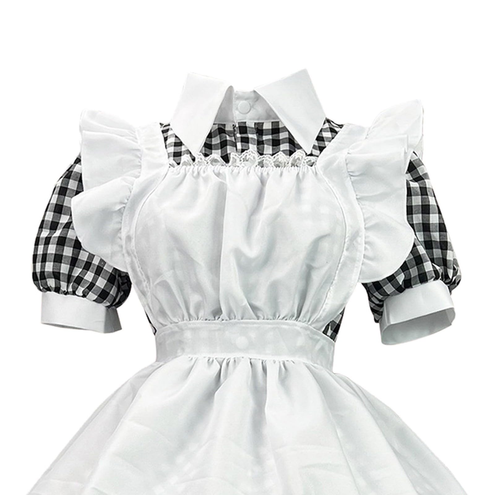 French Maid Dress Sexy Costume per gatti Cosplay Sissy Crossdresser Vestito da cameriera Costume da cameriera vestito transgender abbigliamento da casa costume da principessa abito kawaii uniforme