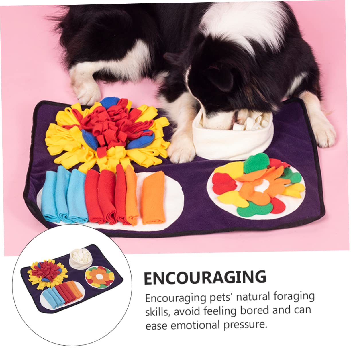 1pezzi Tappetino Olfattivo per Cani Tappetino per Addestramento Cani Accessori per Lavorare Sul Naso per Alimentazione di Snack per Animali Domestici