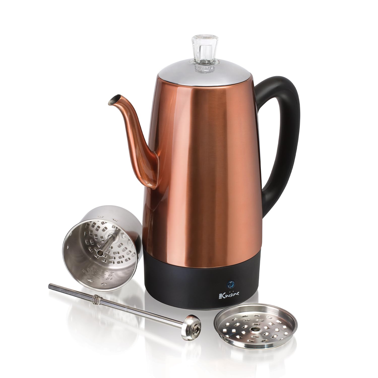 Euro Cuisine PER12 Stainless Steel Electric Coffee Percolator