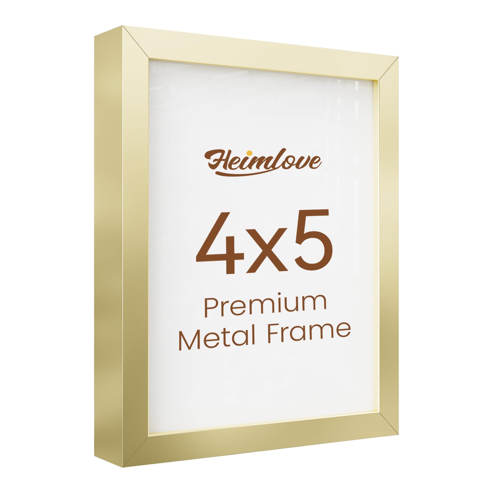Heimlove 4x5 Aluminum Picture Frame (Gold)