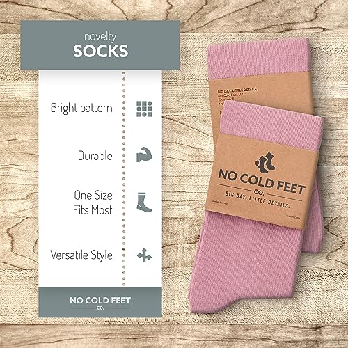 Fun Pink Colorful Novelty Socks for Men for Dress Casual Formal Groomsmen Wedding, 4 Pack4