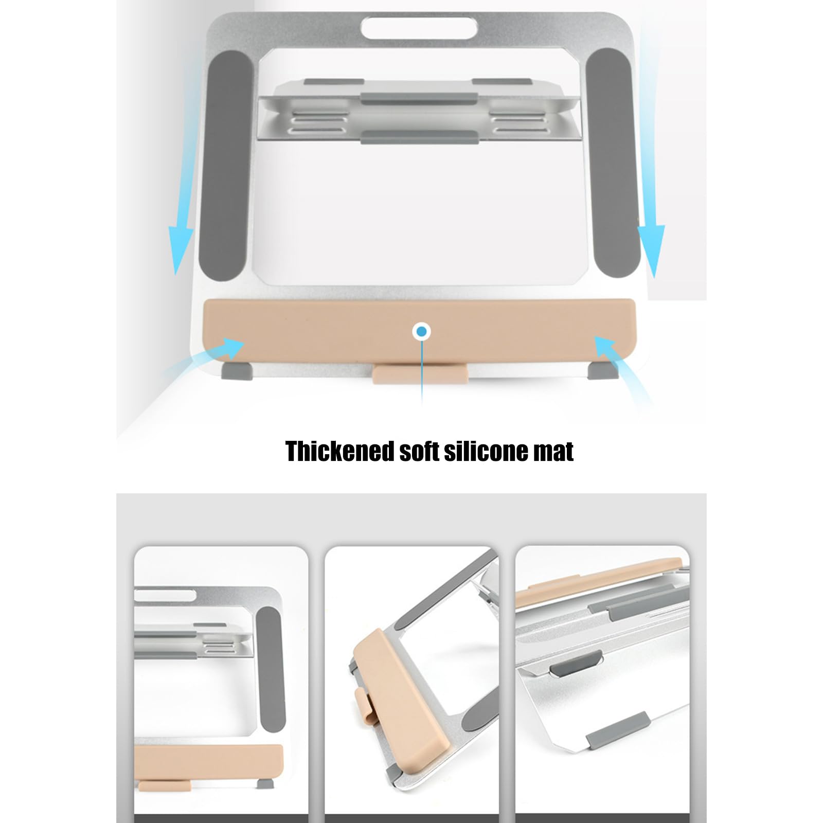 Supporto ergonomico per laptop Supporto per tablet con base di raffreddamento per staffa da gioco Migliora l'organizzazione della scrivania Supporto verticale