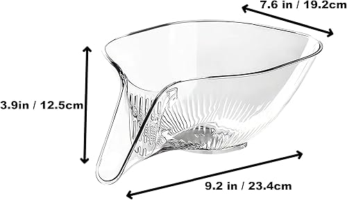 Miniatura 3 de Cesta de drenaje multifuncional, nuevo cuenco de limpieza de frutas con contenedor de colador, fregadero de cocina, escurridor de alimentos,