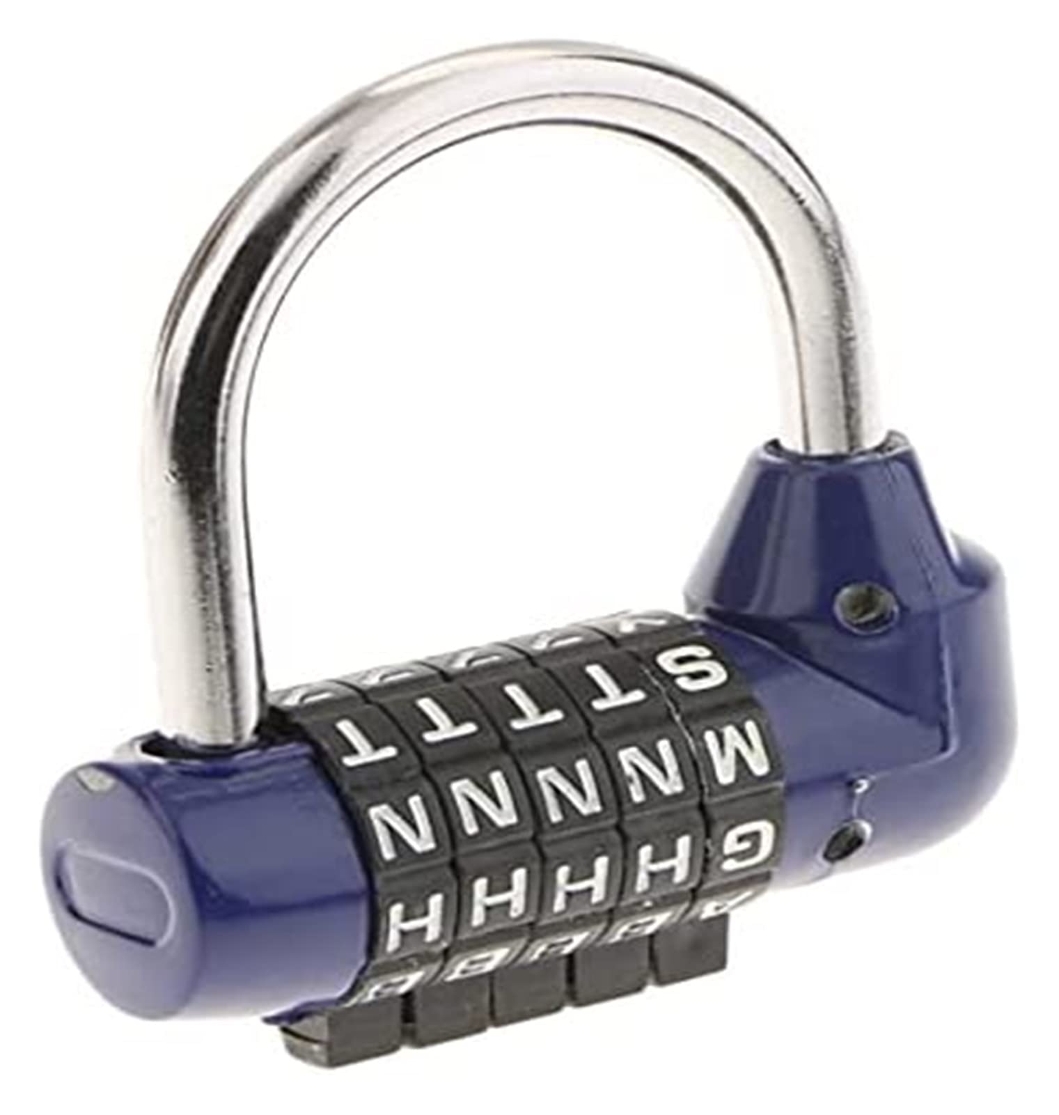 Luggage Locks,Padlock, 5 Letters Password PadCombination Luggage Suitcase Safe Lockers(Blue)