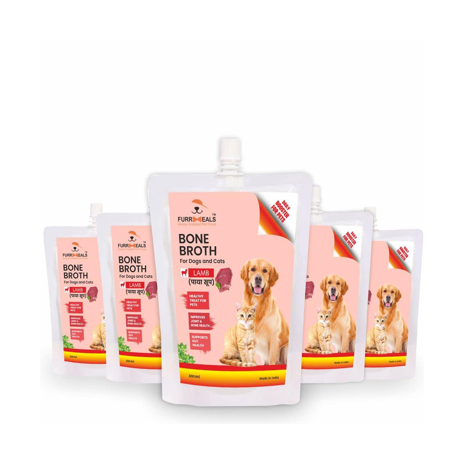 FurrMeals Lamb Bone Broth - Paya Soup | All Life Stages Ready to Serve I Gravy/Wet Dog Food | Treat for Dogs and Cats | 300ml x Pack of 5 | Joint Health Natural Supplement (B0C5RLKQJX) Amazon Price History, Amazon Price Tracker