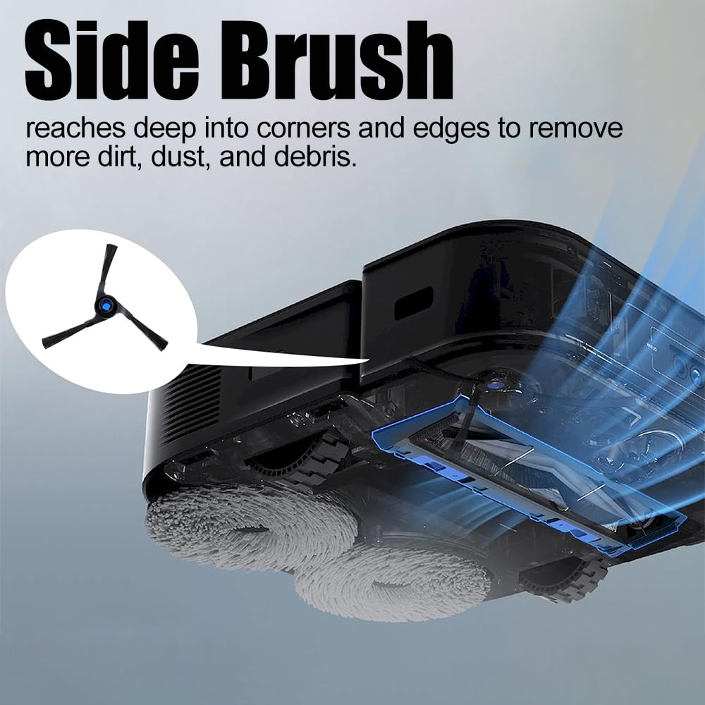 2 Supports De Balai Compatibles Ecovacs Deebot X1 OMNI / T10 OMNI - Pour Serpillères Lavables Ou Jetables