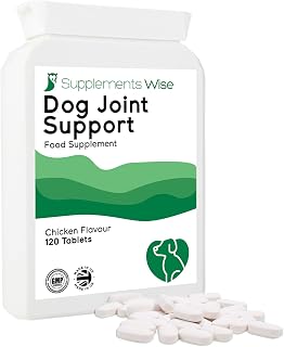 Dog Joint Supplements for Senior Dogs - Glucosamine and Chondroitin For Dogs - Pain Relief Anti Inflammatory Complex - Arthritis Mobility Support - Hip and Joint Care - 120 Chicken Flavour Tablets