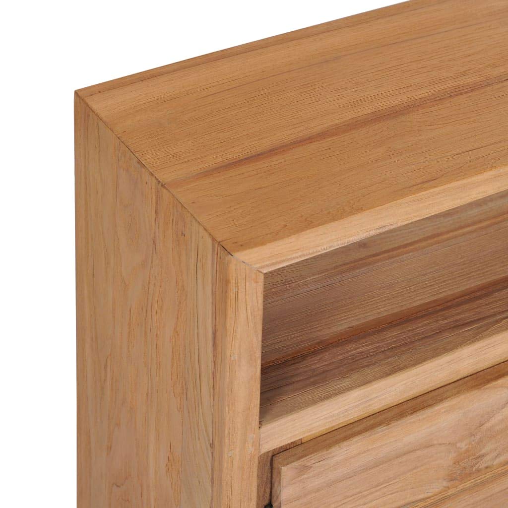 Kredens 80 × 30 × 60 cm z litego drewna tekowego, skrzynia drawers, komoda, szafka na korytarz, szafka na komody, szafka na pranie do sypialni
