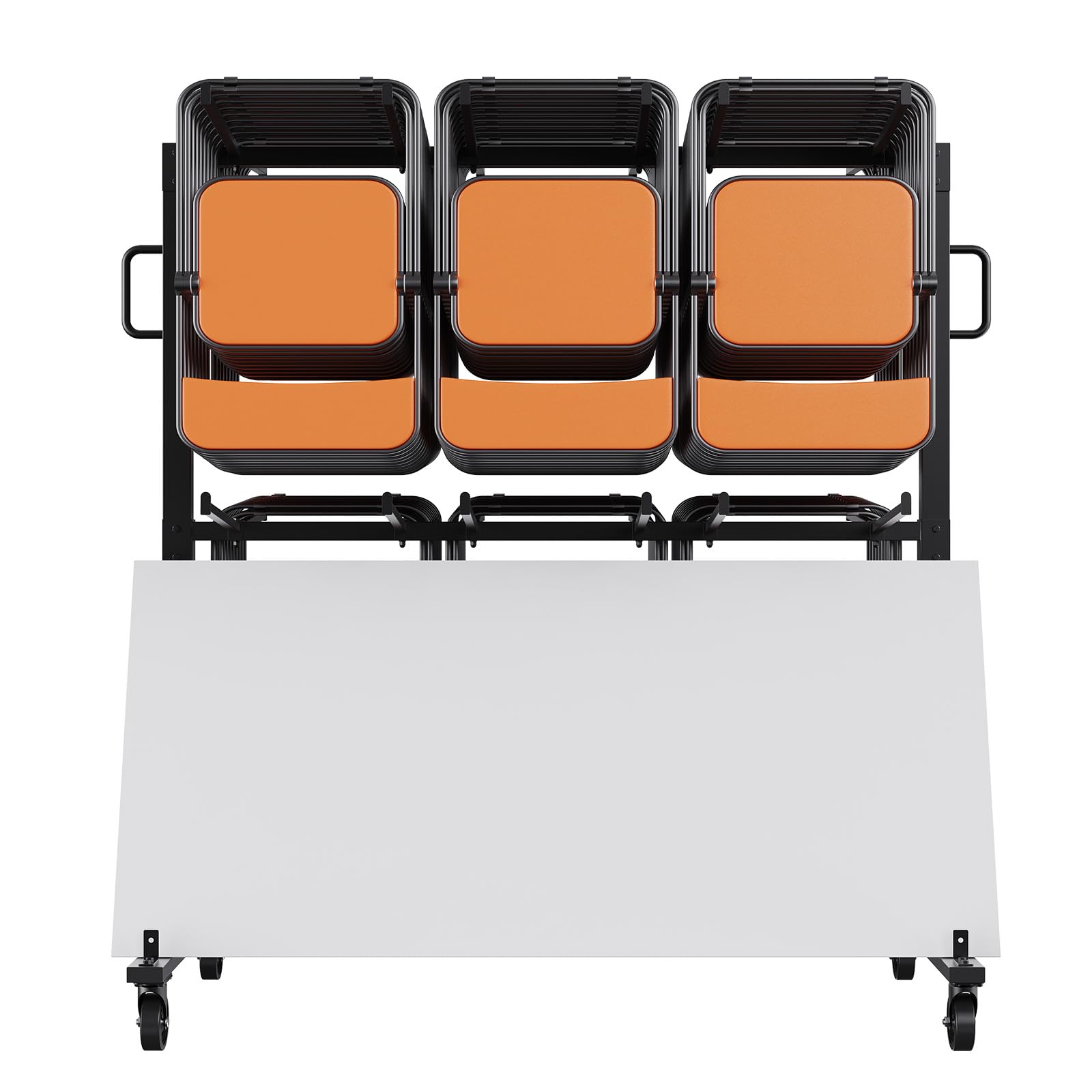 VEVOR Folding Chair and Table Cart, Heavy Duty Steel Folding Chair Rack