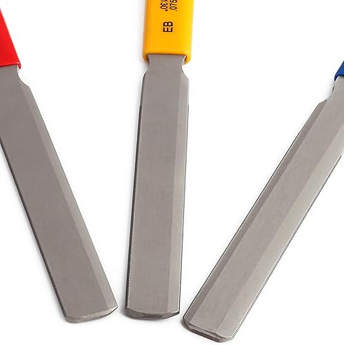 Miniatura 2 de Holmer Archivos de tuerca de guitarra de bajo doble filo, juego de archivos de corona de traste, herramientas de luthier para P Bass Jazz Bass