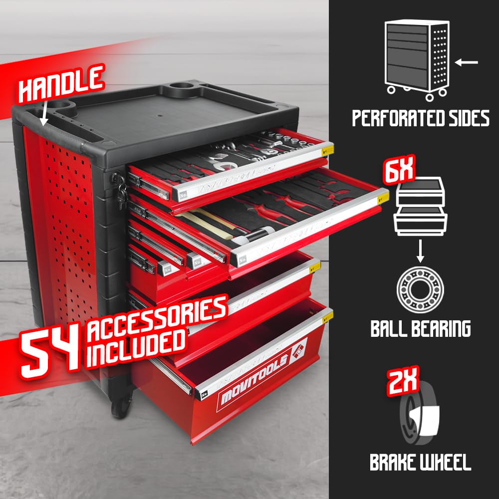 Servante d Atelier 6 tiroirs + 54 Accessoires