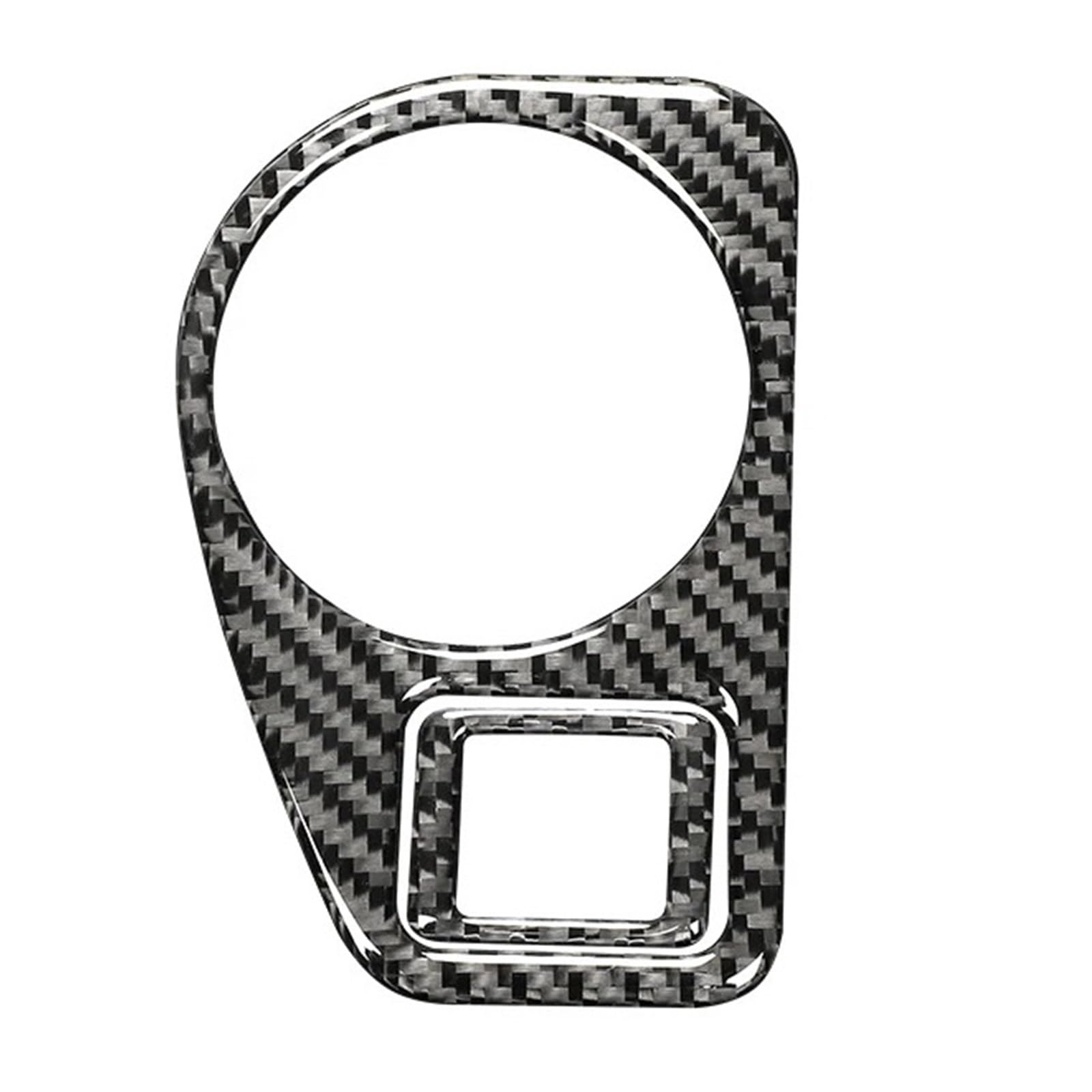 THXZINGLWG Compatible for Golf 7 Gti Mk7 2013-2019 Carbon Fiber Auto Headlight Switch Decoration Frame Cover Trim Sticker Car Accessories(Style A,Rhd)