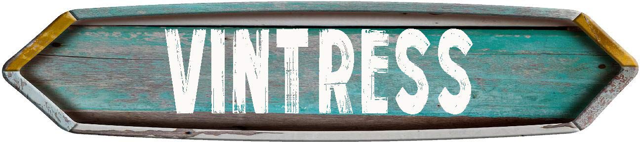 VINTRESS Double Pointed Rustic Teal Color Painted Wood Look Magnet for use on Any Steel Surface