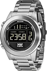 Relógio X-Watch Masculino Ref: Xmssd003 P2sx Digital Aço Prateado