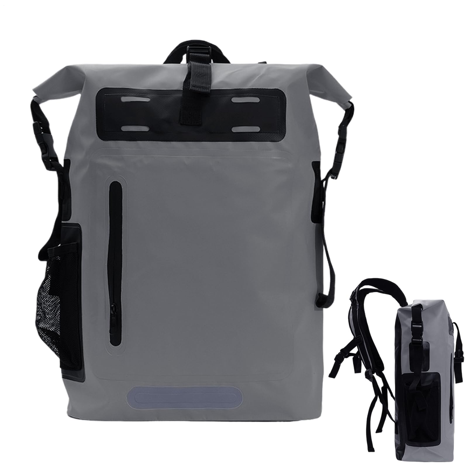 Zaino Impermeabile Chiusura Roll-Top Tracolla Regolabile Outdoor