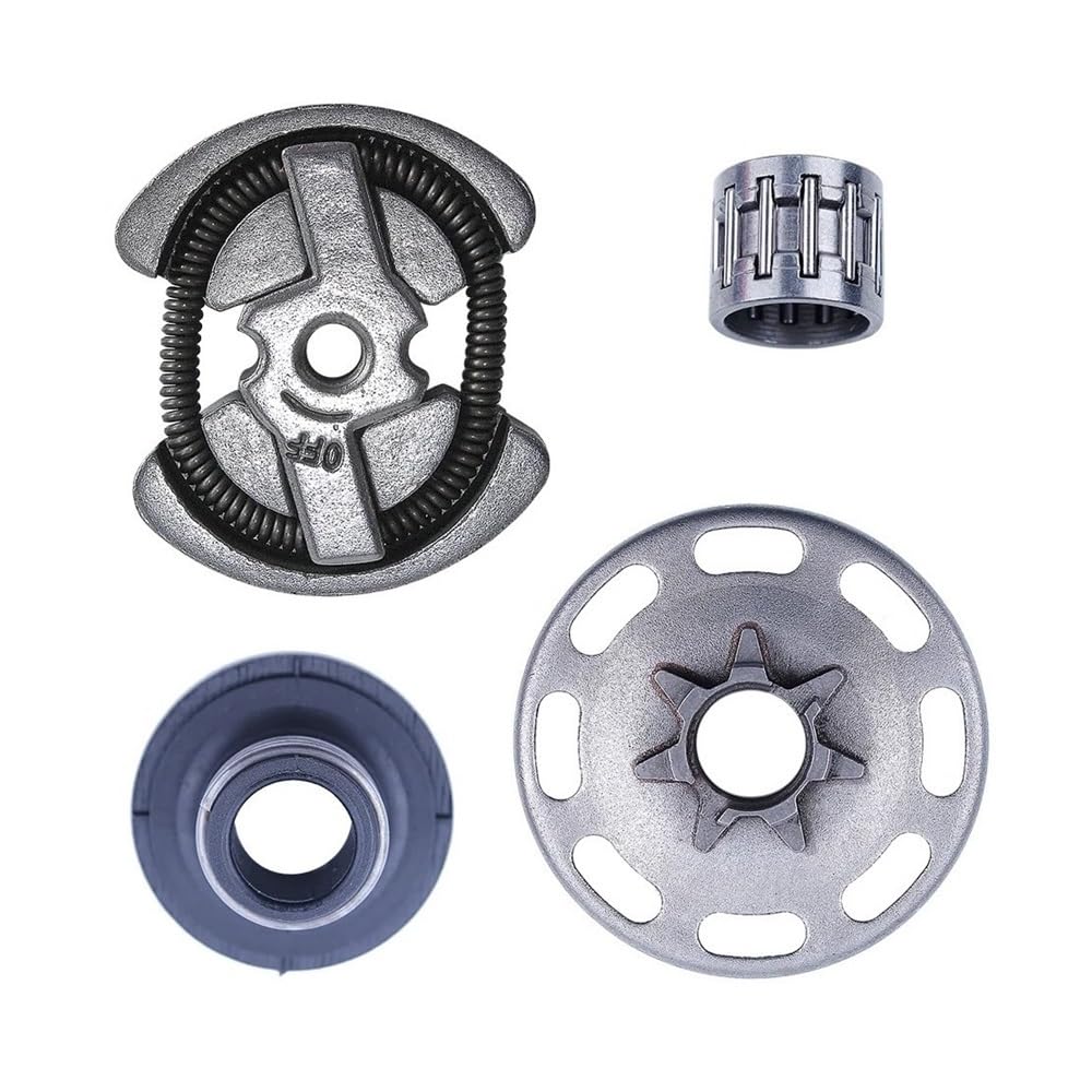 Lawn Mower Parts 325"-7T Clutch Drum Kit Fit for 435 435E 440 Chainsaw with Clutch Bearing Worm Gear Replacement Part Jonsered CS2240