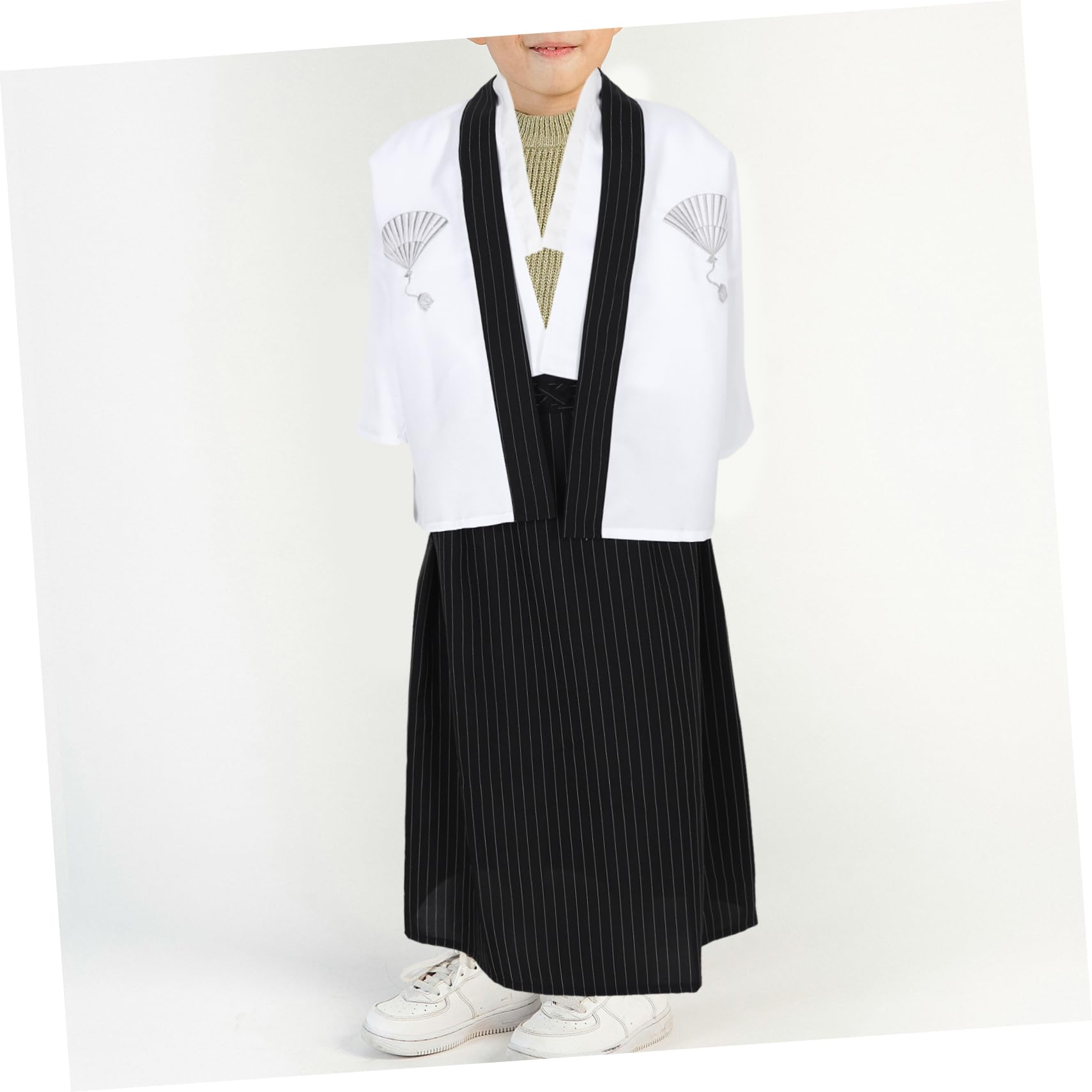 VALICLUD 3st Traditioneller Kimono Für Jungen-kimono-performance-kostüm Performance-zubehör Kimonos Für Japanische Jungen Männer in -uniform -kimono Polyester