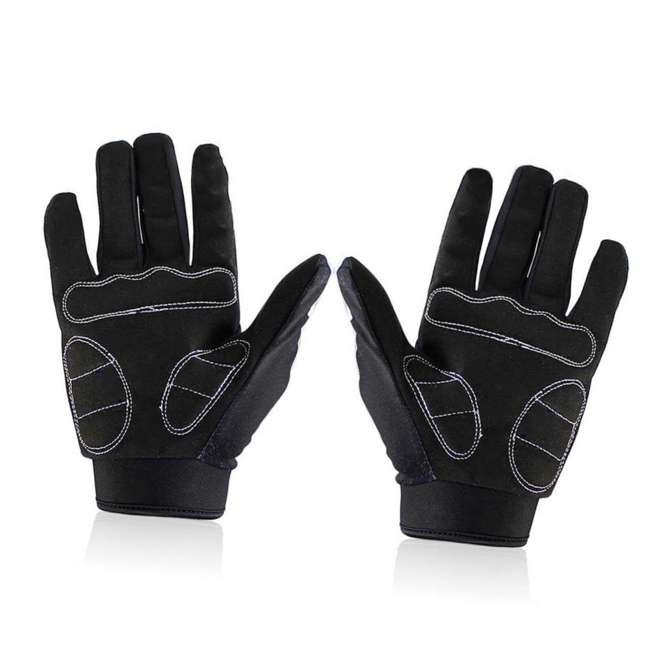 ABOOFAN Coppia Di 2 Pezzi Guanti Da Ciclismo Invernali Guanti a Dita Intere Da Mountain Bike Modello Scheletro Da Allenamento a Dita Intere All'aperto Fitness