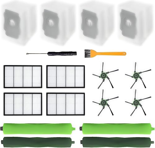 Piezas de repuesto para iRobot Roomba s9 (9150) s9+ s9 Plus (9550) s Series accesorios de aspiradora incluyen 2 juegos de cepillos de rodillo, 4