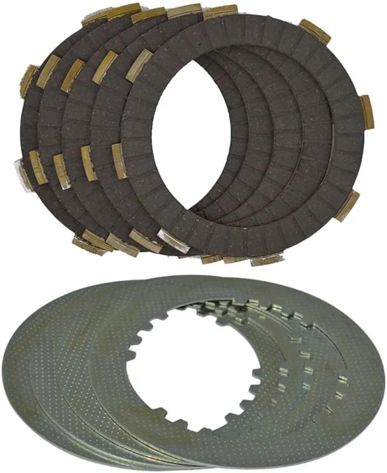 Friction Clutch Plate 5 Column Enhanced Clutch (6pcs Friction Plates+5pcs Iron Disc) Set For CG150 CG175 CG200 CG250 Replacement