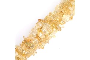 JOE FOREMAN 6-8mm Natural Citrine Chips Beads for Jewelry Making Freeform Yellow 34"