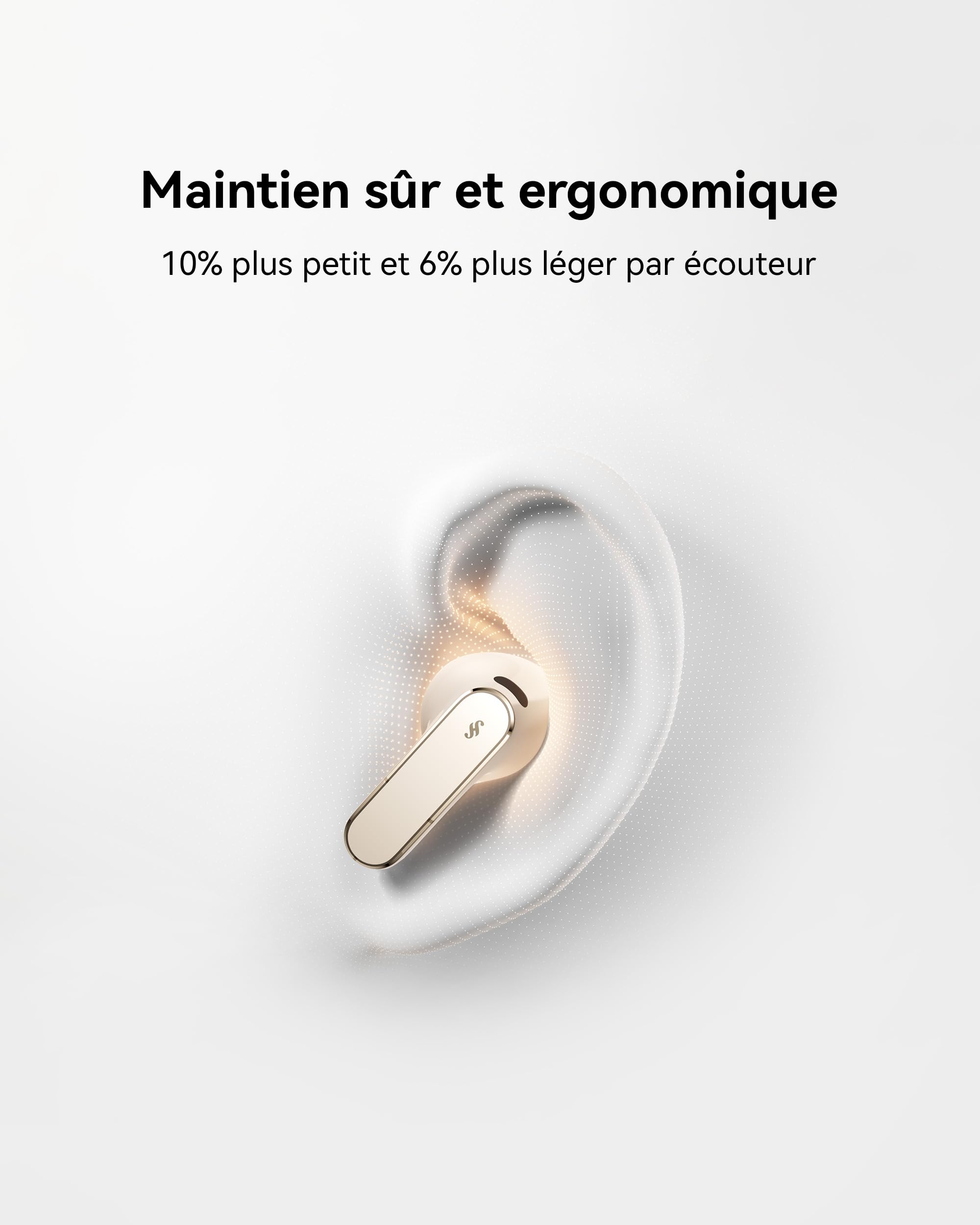 HUAWEI FreeBuds Pro 5 Écouteurs sans Fil, Réduction de Bruit IA Dual-Engine, Maintien sûr et Ergonomique, Appels Stables et clairs, IP57, 38 Heures d'autonomie, Garantie de 30 Mois, Sable