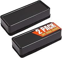 Vista 1 de 1InTheOffice Borrador de borrado en seco, borrador de pizarra blanca, borrador de pizarra, negro, paquete de 2