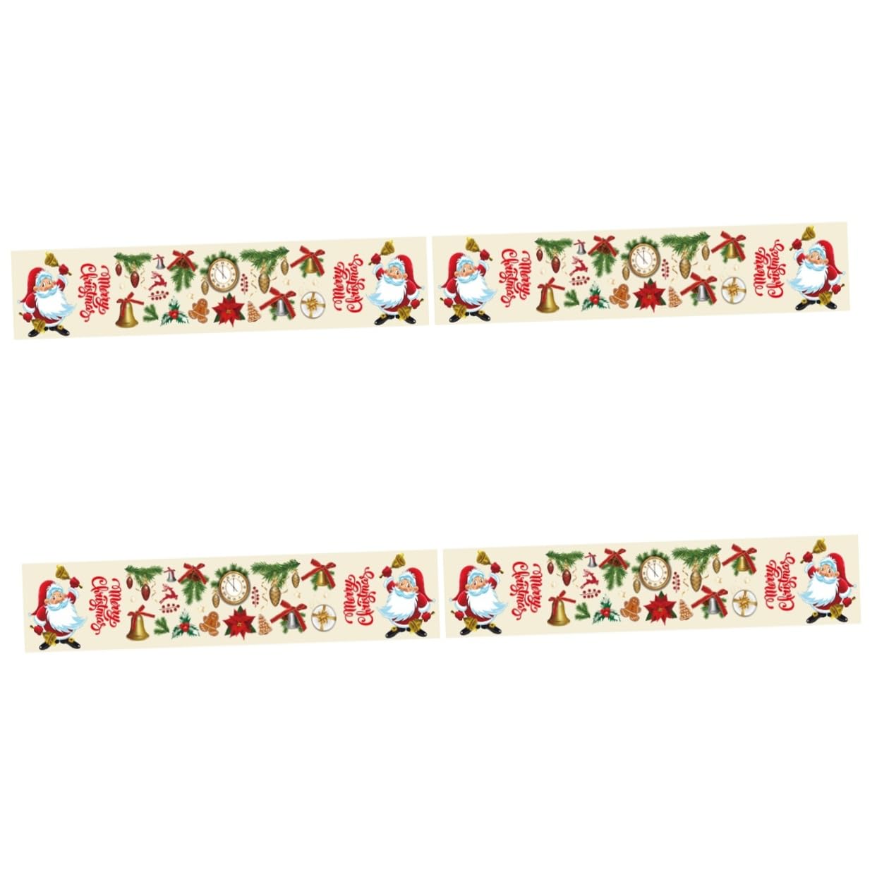Chemin de table de Noël draperie en polyester pour une table de fête en famille