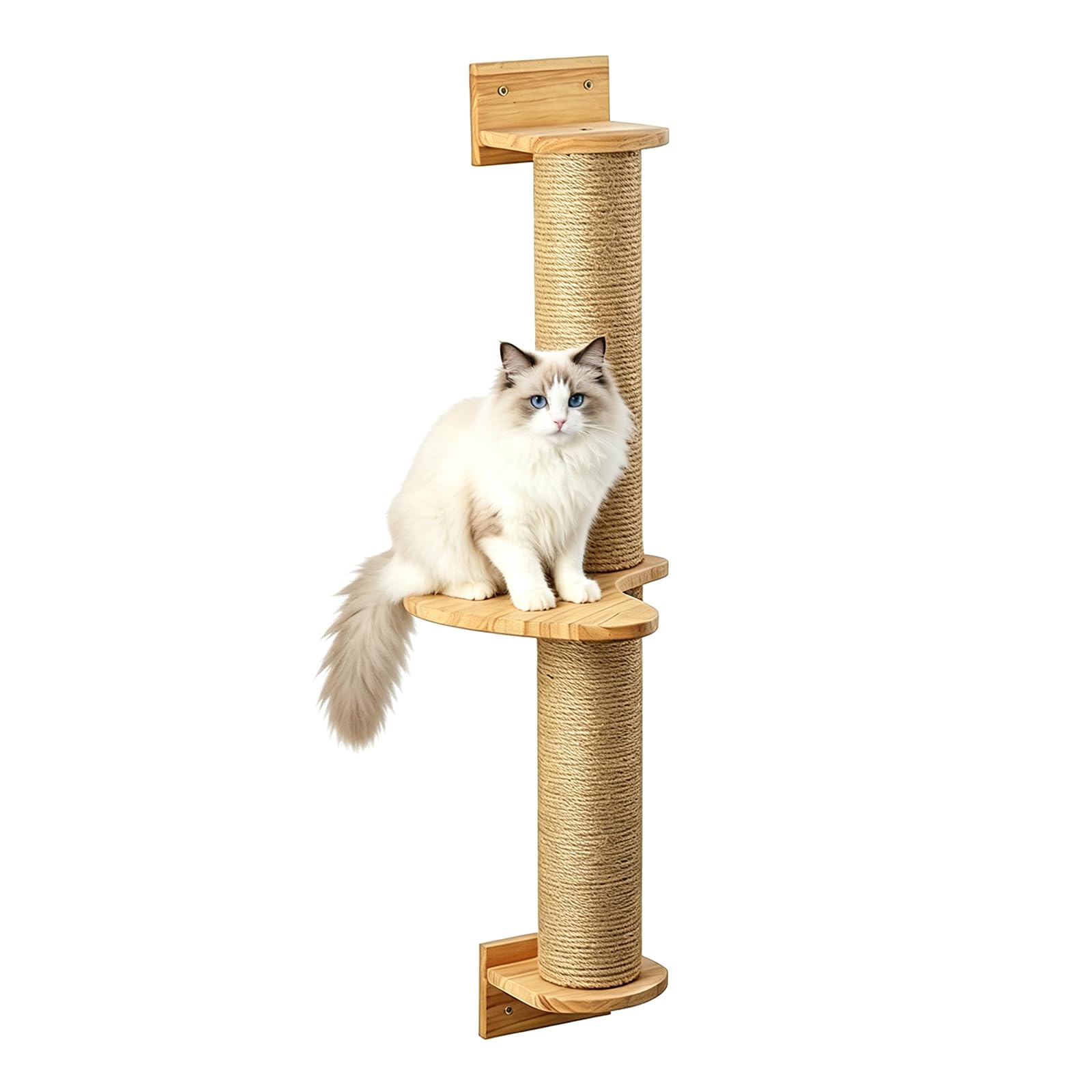 Cat Scratching Post 93cm Jute Wall Mounted Activity Tree