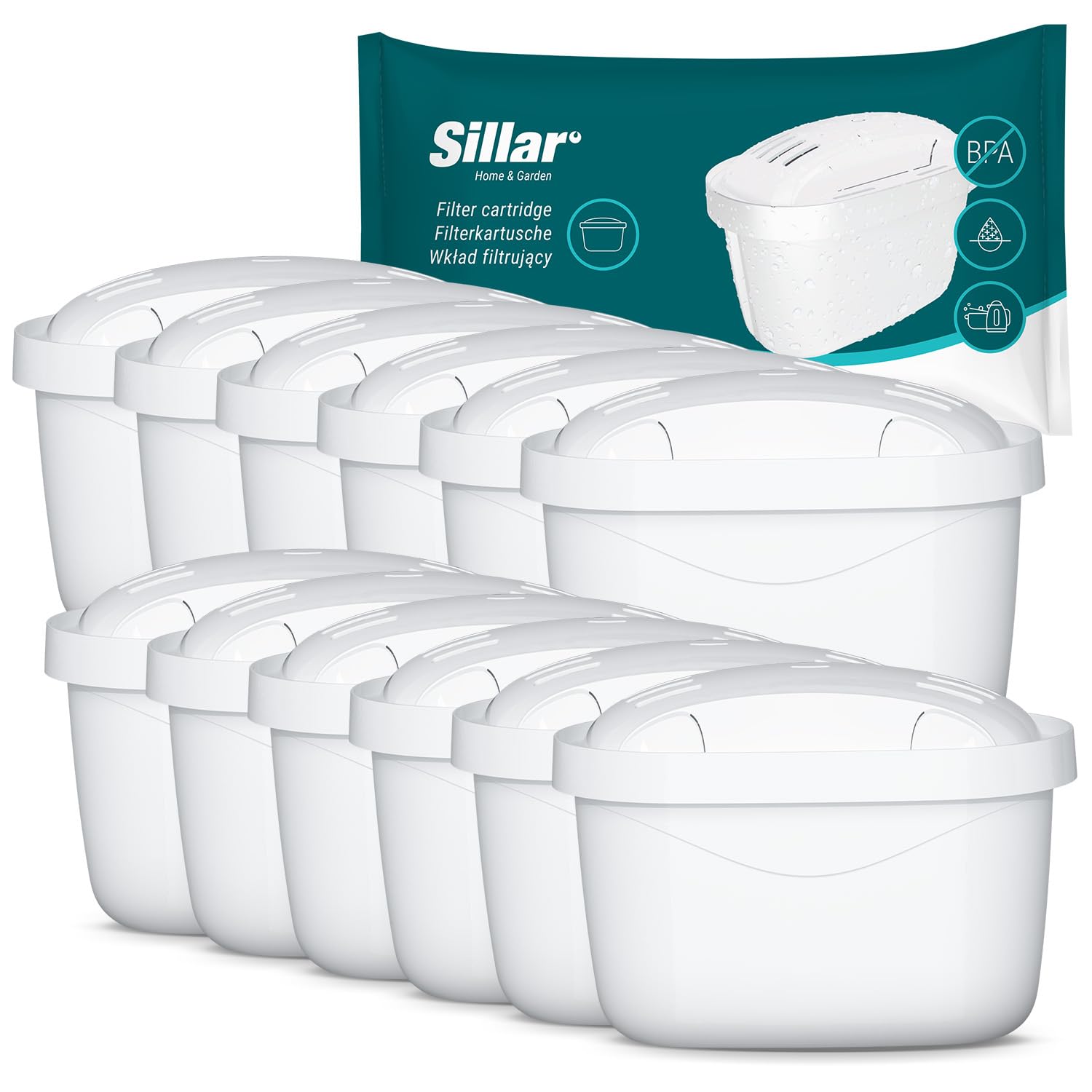 Lot De 6 Cartouches Filtrantes Compatibles Avec Brita Maxtra , Marella, Aluna, Elemaris