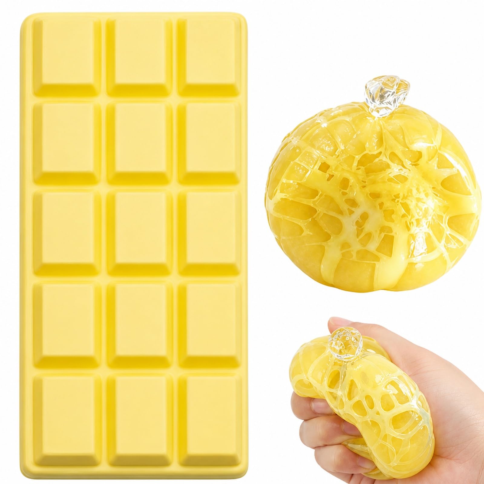 2 PCS Chocolate Squishy, Wax Cracking Squishy Set, Soft Desk Decor For Office And Study, Premium Material For Adult Daily Use, Compact Portable Collection