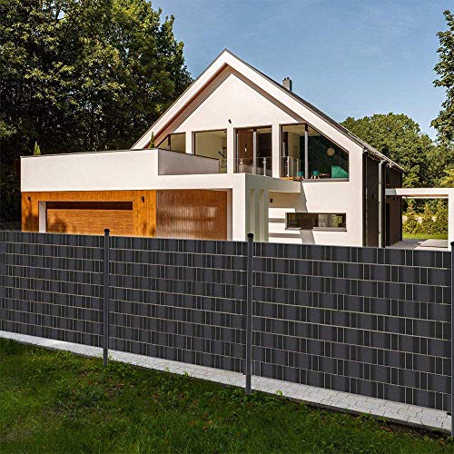 Zueyen Sichtschutzstreifen PVC Doppelstabmatten Sichtschutzfolie Zaun Gartenzaun Sichtschutz für Doppelstabmattenzaun… – Bild 7
