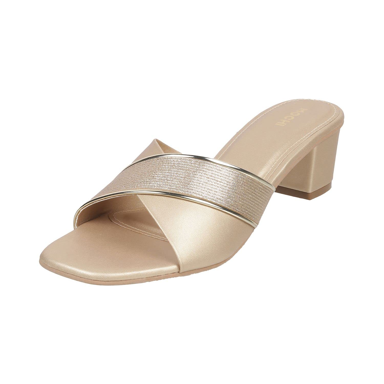 Women Block Heel Fashion Slip-on