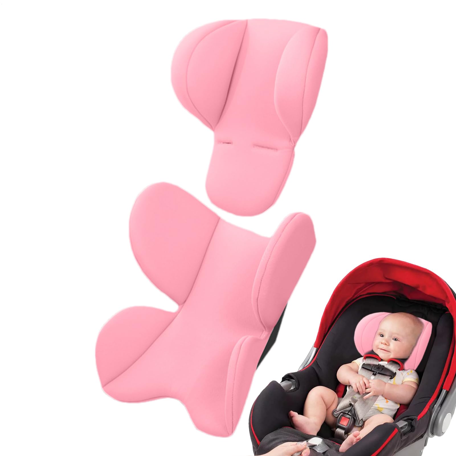 Soporte Para Cabeza De Silla De Coche Bebé Almohadilla Para Asiento De | Almohada De Apoyo Corporal Para Vehículo Infantil Para Viajes Por Carretera Desplazamientos Cochecito