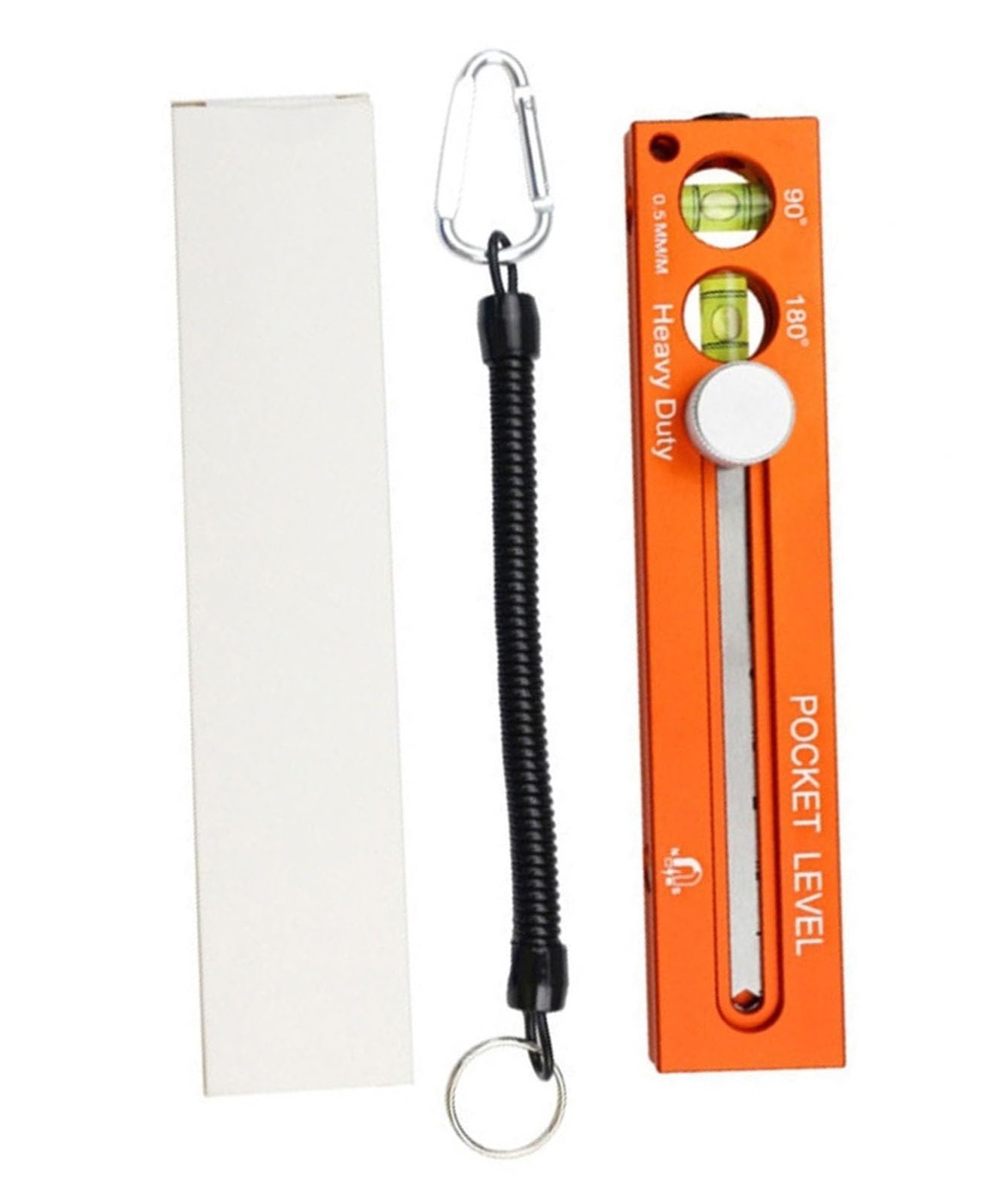 Adjustable Woodworking Leveling Marking Ruler Multifunctional Marking Level Ruler with 90° & 180° Spirit Levels for Woodworking Carpentry & DIY(Orange)