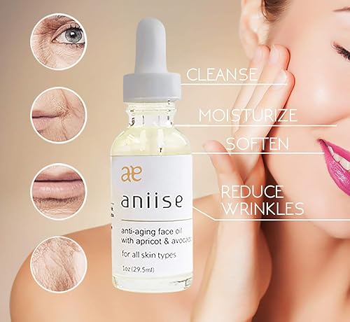 Miniatura 2 de Aniise Aceite facial antienvejecimiento con albaricoque y aguacate, iluminador, hidratante, removedor de manchas oscuras para todo tipo de piel,