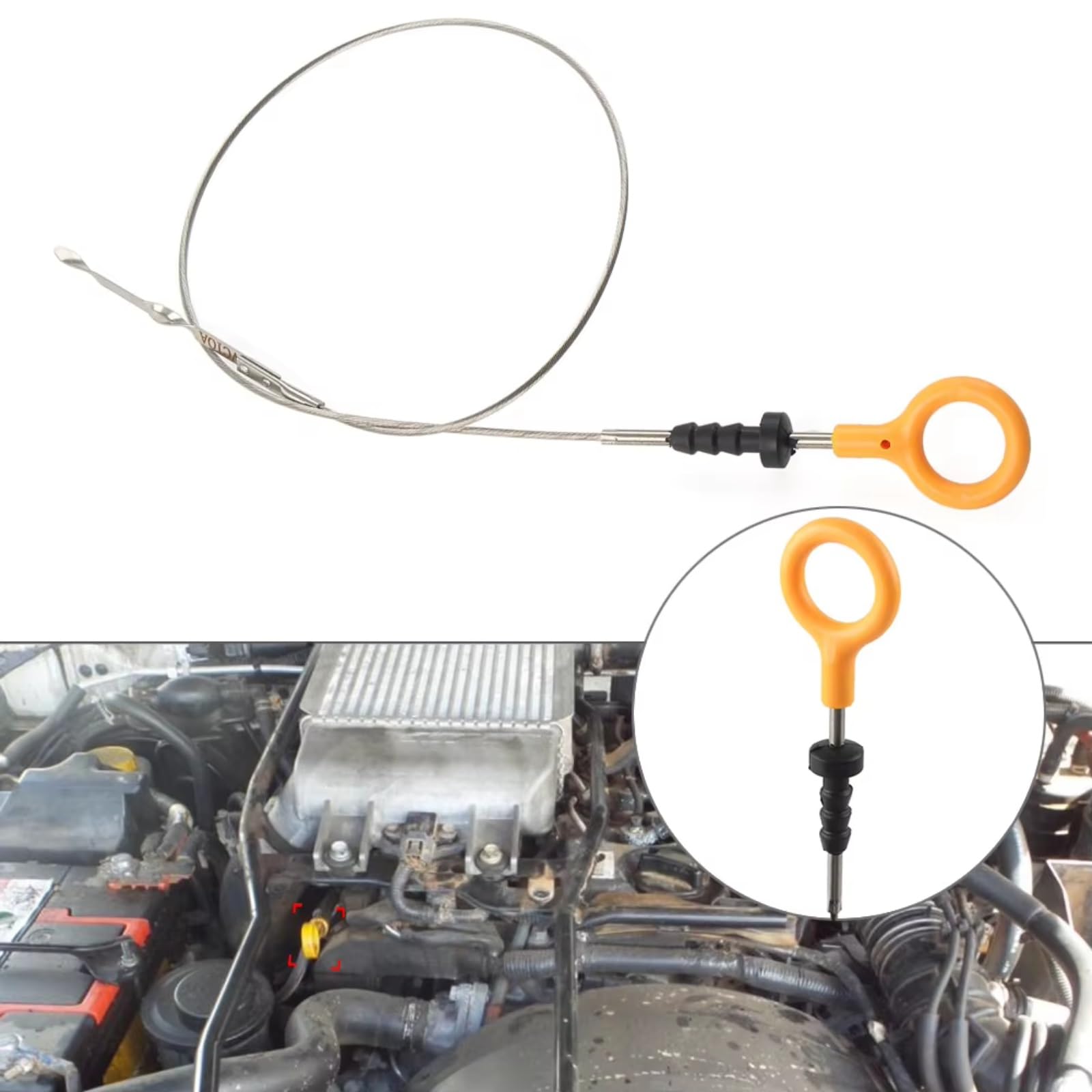 Asta di Livello Olio Motore per Nissan Patrol GU 2006 2007 Accessori per Asta di Livello Olio Motore Auto Ricambio OEM 11140VC10A