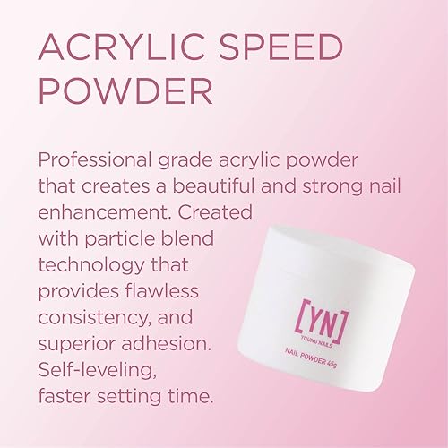 Miniatura 2 de Young Nails Acrylic Powders Speed Created for a flawless consistency and superior adhesion Speed Powder Begins to set in 60 seconds Available in 45