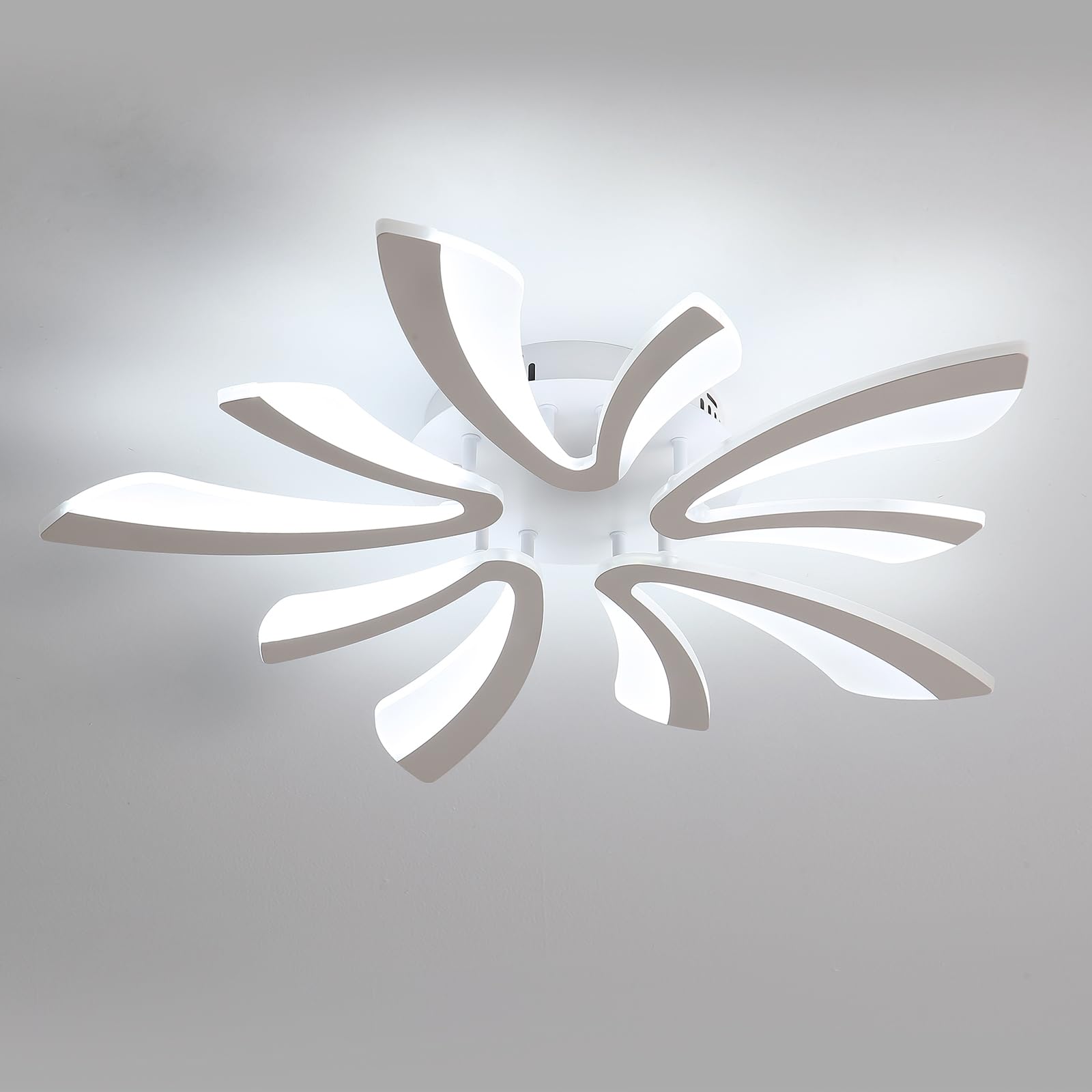 Osairous Modern LED Ceiling Lights, 50W Creative 5-V Shape LED Ceiling Lamp