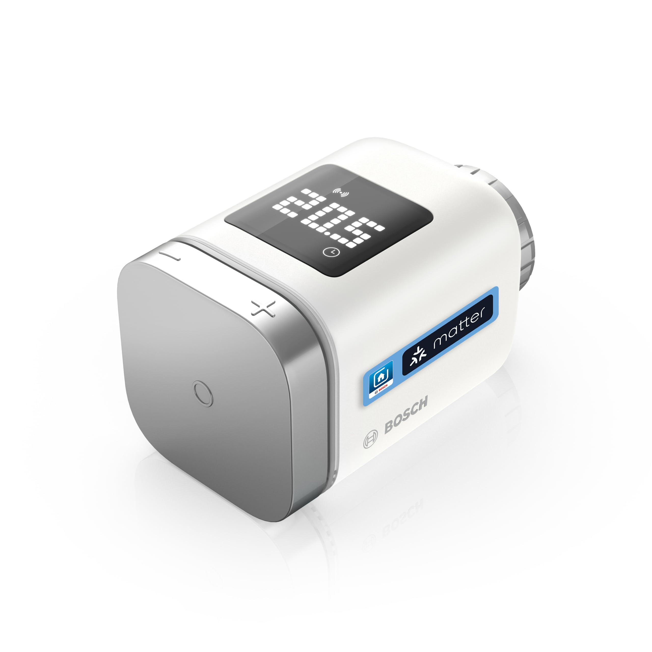 Smart Home radiator thermostat II [+M], smart thermostat, flexible use in the Bosch Smart Home system or in manufacturer-independent Matter systems