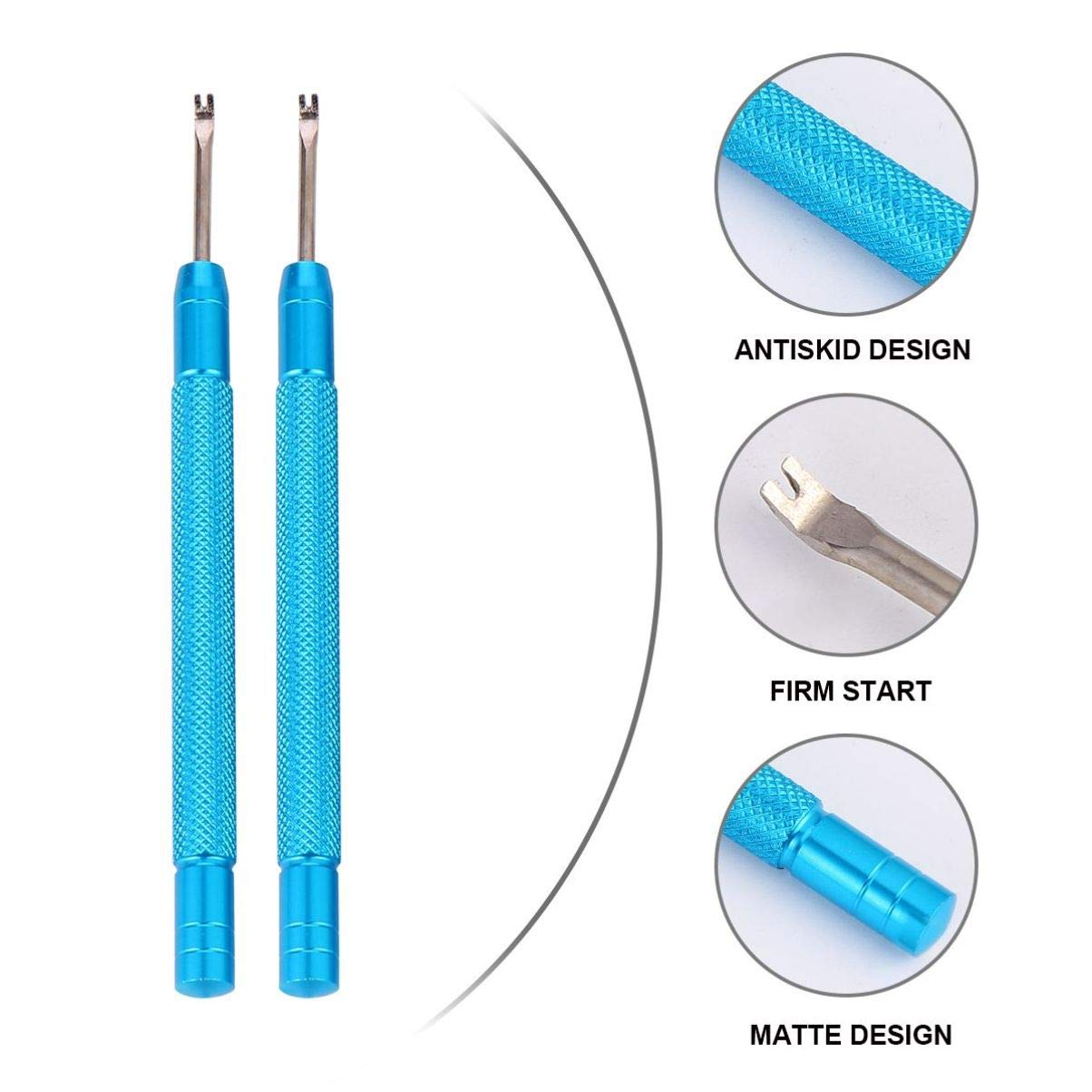 Hemobllo 2pcs Watch Hand Puller Tool Lightweight and Spring Bar Remover for Watch Repair Comfortable Non- Handle Easy for Band and Hand Replacement