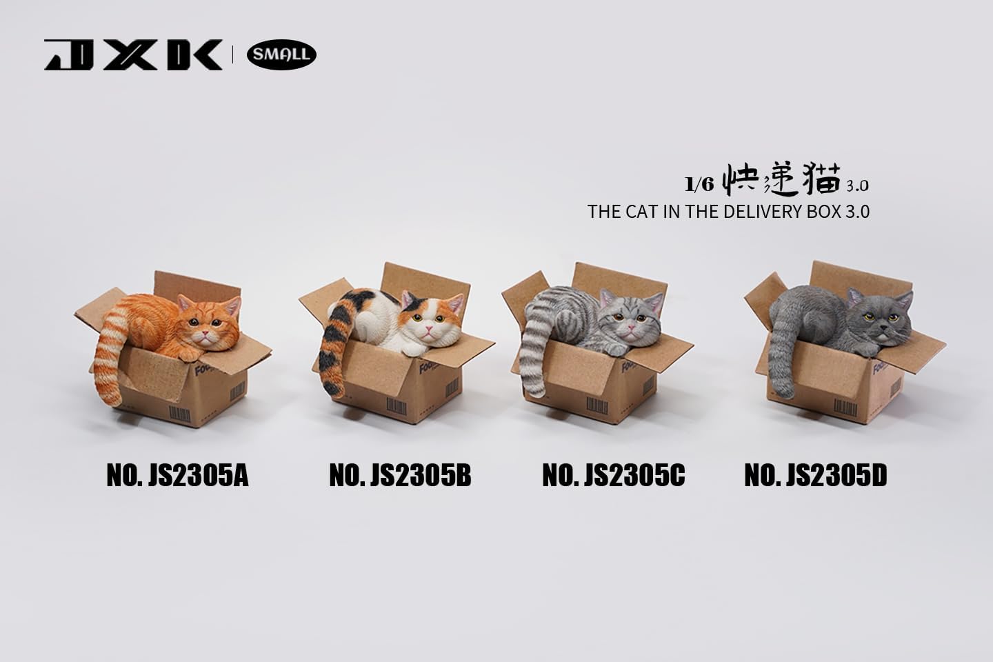 JXK Small Cat Statue - Durable Polyresin Figurine with Intricate Details for Table Decor - Gifts for Cat Lovers
