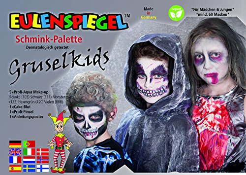 Ahora que tenemos tiempo libre podemos utilizar este set de maquillaje para jugar con los niños. Maquillaje de agua "fabricado en Alemania" sin alergenos.