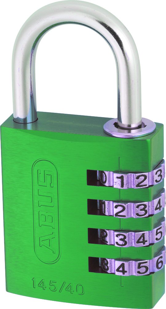 ABUS 495311-145/40_VERDE_B Candado aluminio combinacion 40 mm 4 dígitos verde blister