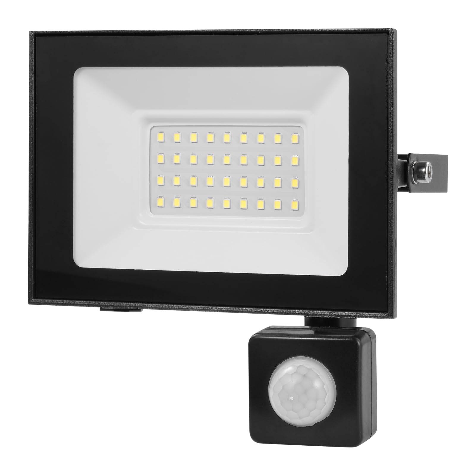 Ankishi 30W Security Lights with PIR Motion Sensor,IR Remote,3000K Daylight LED Floodlights Outdoor,IP66 Waterproof Spotlight,Ultra Thin Wall Lights for Garden Garage Yard Doorways