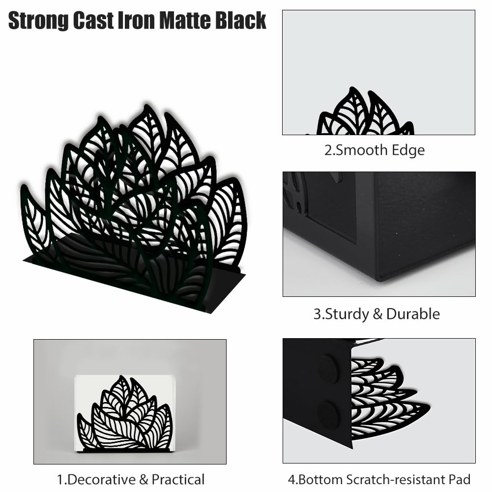 SUPERDANT Serviettenspender Blätter Design - Vintage Serviettenhalter Aus Eisen